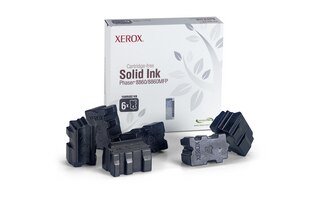 Genuine Xerox Solid Ink, Black, 8860W (6 Sticks)