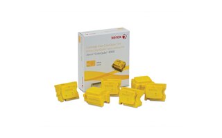 Genuine Xerox ColorQube 8900 Solid Ink Yellow(6 Sticks, Yield 16,900 ...