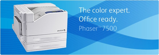 Phaser 7500 - The color expert. Office ready.