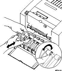 Cleaning for jams and ink smears: paper-feed rollers