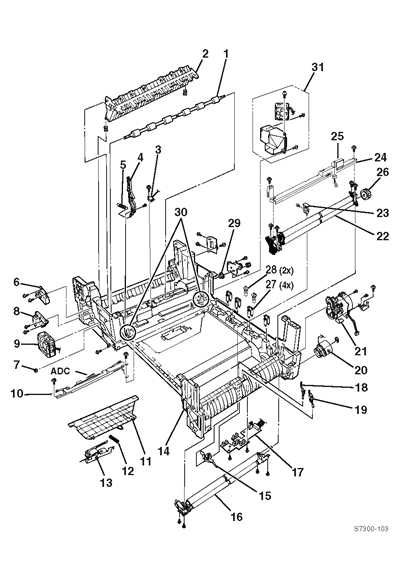 Xerox Office Products - Phaser 7300 Parts List/Diagrams